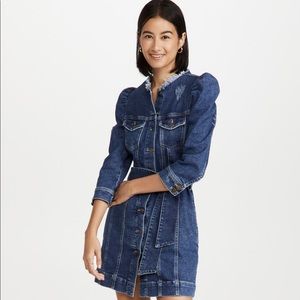 Denim Buttonfront Dress